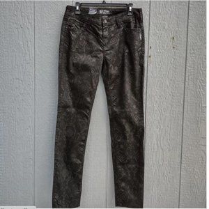NWT Silver Jeans Suki Super Skinny Floral Brocade